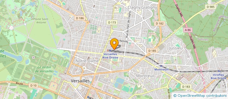 localisation de l'entreprise ETHER ENERGY FRANCE à VERSAILLES