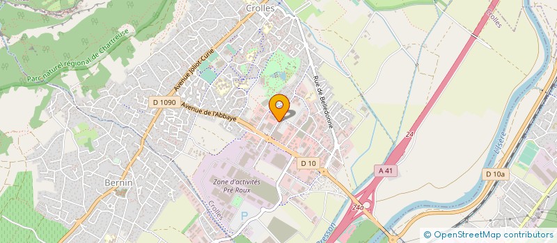 localisation de l'entreprise ETHERA à CROLLES