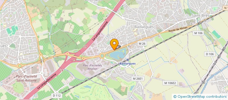 localisation de l'entreprise ETHERA  BAILLARGUES