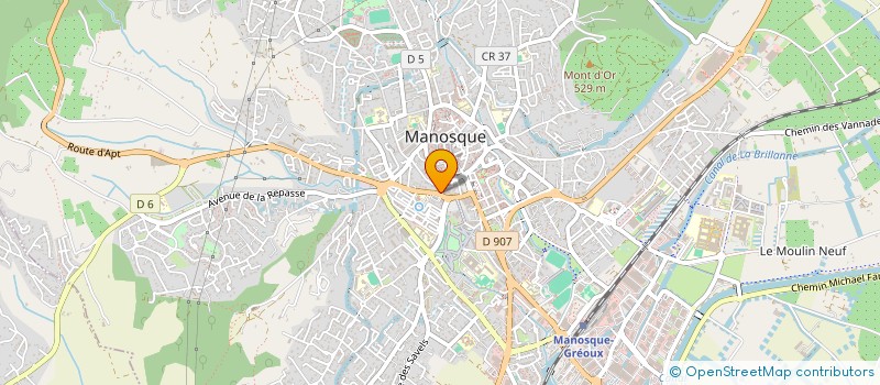 localisation de l'entreprise ETHIC à MANOSQUE