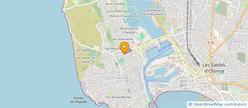 localisation de l'entreprise ETHIC IMMO à LES SABLES D'OLONNE