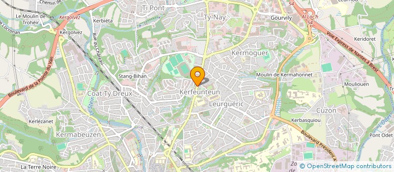 localisation de l'entreprise ETHIC IMMO à QUIMPER