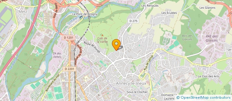 localisation de l'entreprise ETHIC SARL  ANNECY