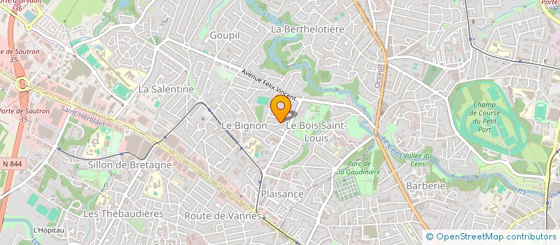 localisation de l'entreprise ETHICA à ORVAULT