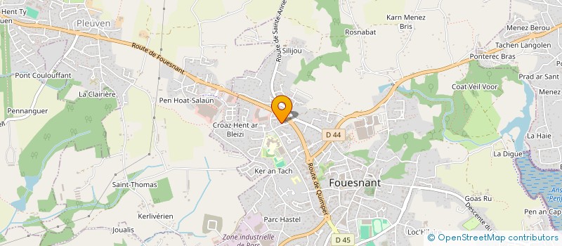 localisation de l'entreprise ETHICS CONSEIL  FOUESNANT