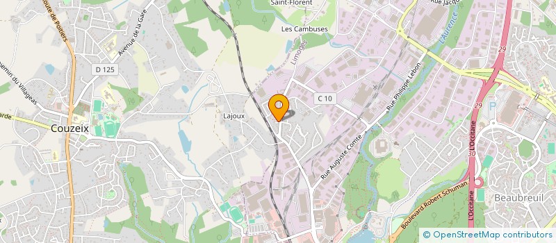 localisation de l'entreprise ETHIK' PLONGEE 87 à LIMOGES
