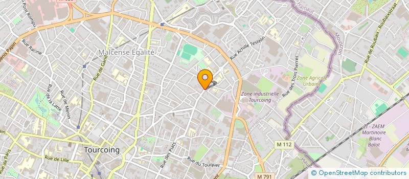 localisation de l'entreprise ETHIQ'AIDE  TOURCOING