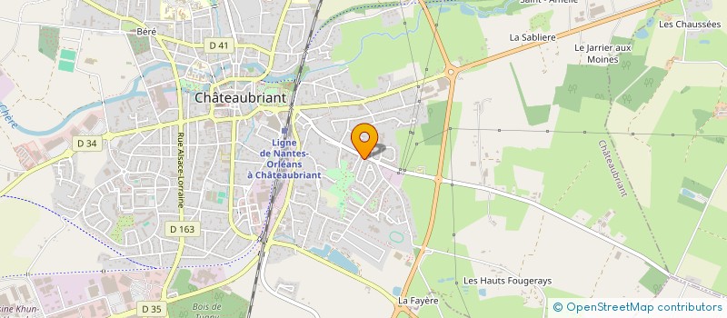 localisation de l'entreprise ETHIQU'ANIMALE  SAINT-AUBIN-DES-CHATEAUX