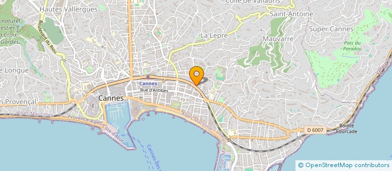 localisation de l'entreprise ETHIQUE ET FINANCE à CANNES