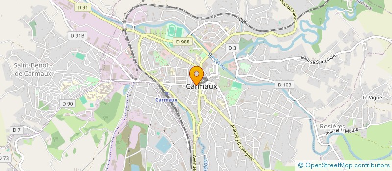 localisation de l'entreprise ETHIQUE ET TIC  CARMAUX