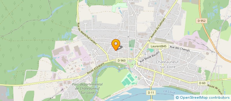 localisation de l'entreprise ETHIQUE JARDINS à CHATEAUNEUF-SUR-LOIRE