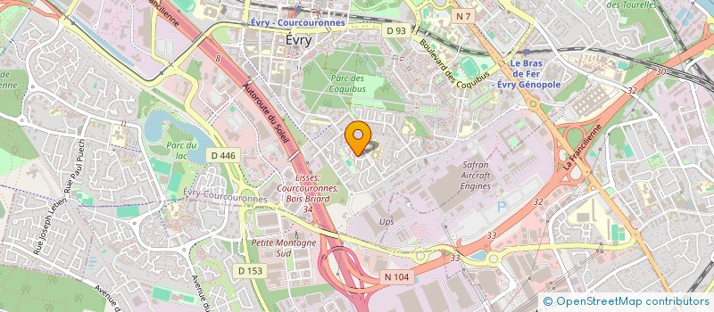 localisation de l'entreprise ETHNI...CITES  EVRY-COURCOURONNES