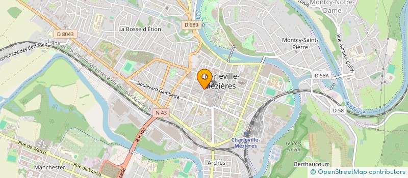 localisation de l'entreprise ETHNIC'S à CHARLEVILLE-MEZIERES