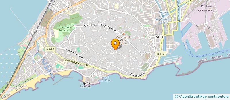 localisation de l'entreprise ETHNICOLOR à SETE