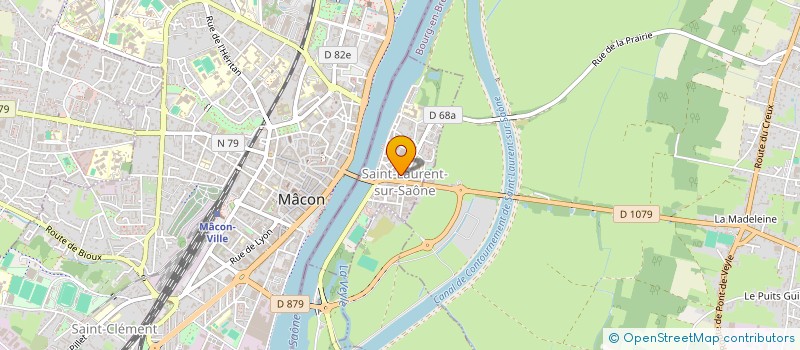 localisation de l'entreprise ETHNILOC  SAINT-LAURENT-SUR-SAONE