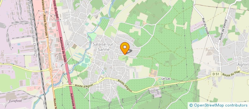 localisation de l'entreprise ETHNO VISION  SALAISE-SUR-SANNE