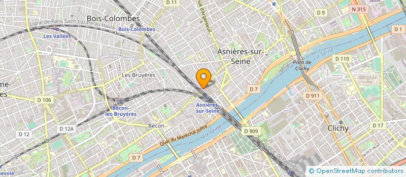 localisation de l'entreprise ETHNOCOLOR  ASNIERES-SUR-SEINE