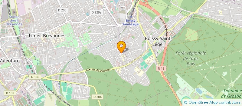 localisation de l'entreprise ETHNOLOGISMES. VALORISER ET DIFFUSER LES RECHERCHES ET LES CONNAISSANCES ETHNOLOGIQUES EUROPEENNES.  LIMEIL-BREVANNES