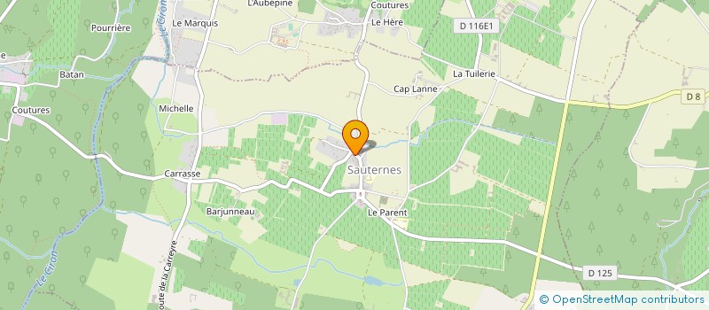 localisation de l'entreprise ETHO LOGIS  SAUTERNES