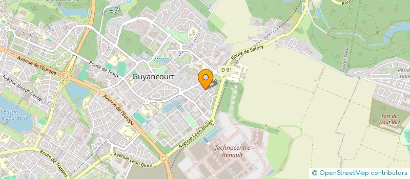 localisation de l'entreprise ETHOALE  GUYANCOURT