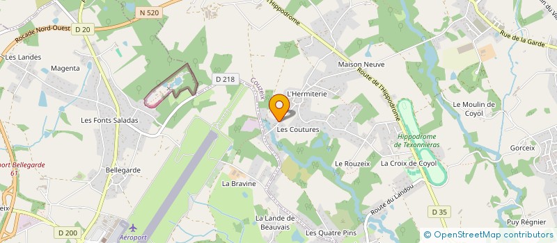localisation de l'entreprise ETHONY à COUZEIX
