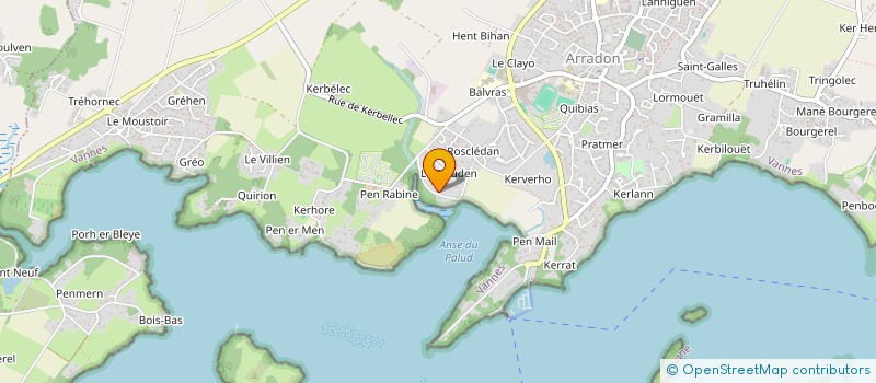 localisation de l'entreprise ETHOU  ARRADON