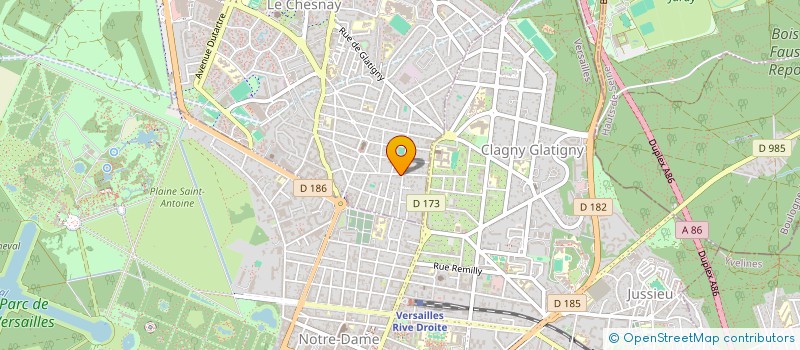 localisation de l'entreprise ETHRA DEV  LE CHESNAY-ROCQUENCOURT