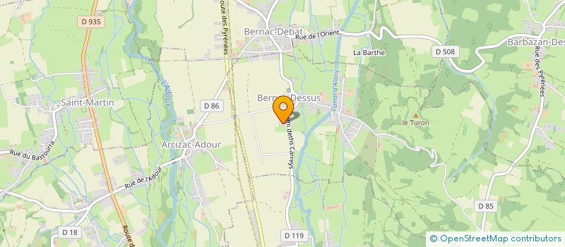 localisation de l'entreprise ETHS SAUTA-SEGAS  BERNAC-DESSUS