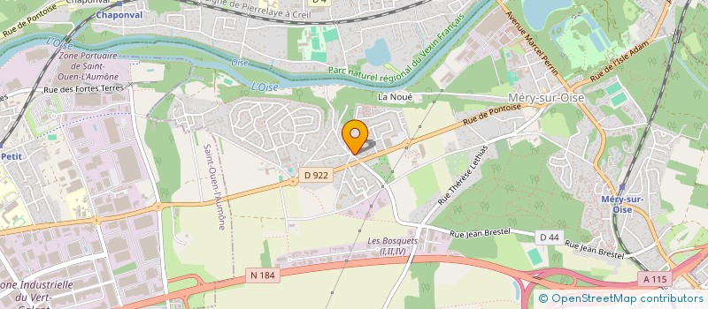 localisation de l'entreprise ETHYC  MERY-SUR-OISE