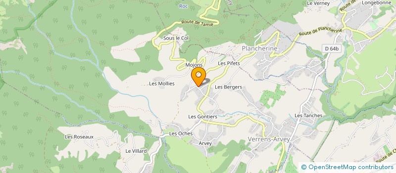 localisation de l'entreprise ETI à VERRENS-ARVEY