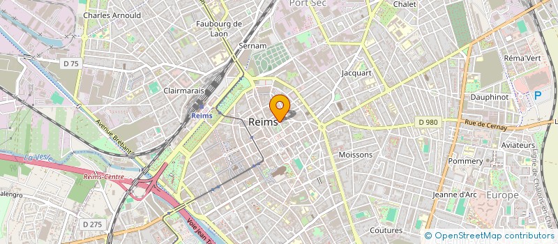 localisation de l'entreprise ETI  REIMS