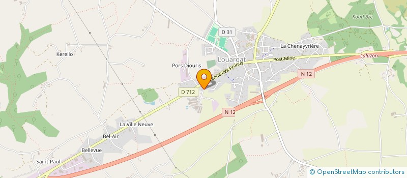 localisation de l'entreprise ETI AGRI SERVICES à LOUARGAT