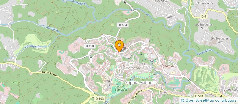 localisation de l'entreprise ETI CORPORATE à VALBONNE