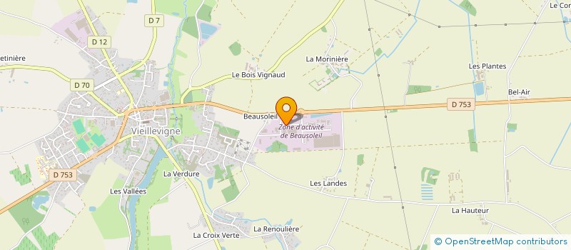 localisation de l'entreprise ETI FAST à VIEILLEVIGNE