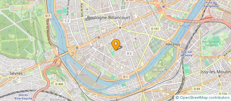 localisation de l'entreprise ETI INVEST à BOULOGNE-BILLANCOURT