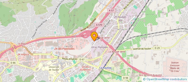 localisation de l'entreprise ETI SARL à LA GARDE