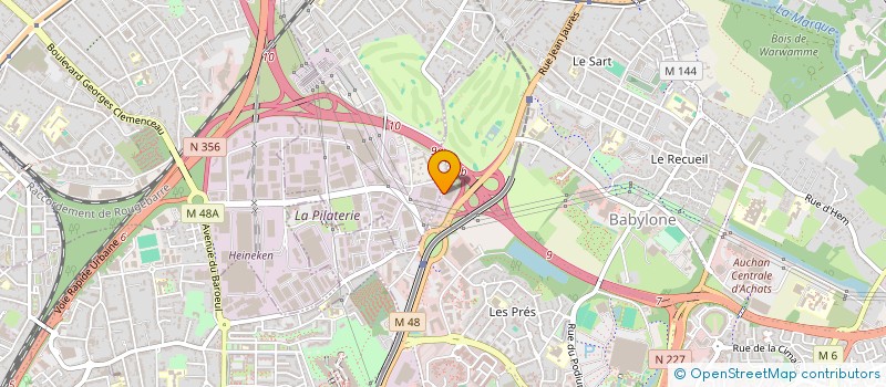 localisation de l'entreprise ETIAH à VILLENEUVE D ASCQ