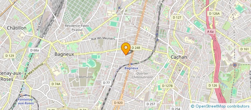localisation de l'entreprise ETIC à BAGNEUX