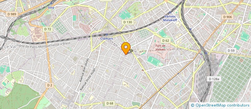localisation de l'entreprise ETIC  CLAMART