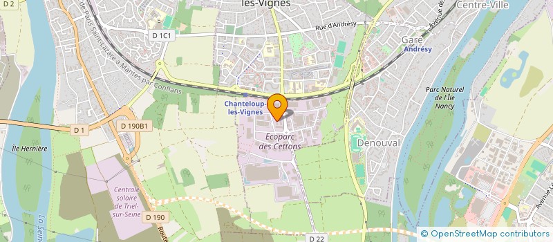 localisation de l'entreprise ETIC à CHANTELOUP-LES-VIGNES