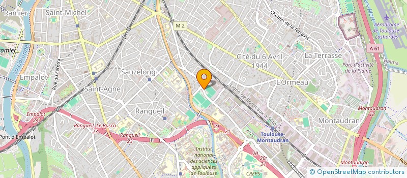 localisation de l'entreprise ETIC+ à TOULOUSE