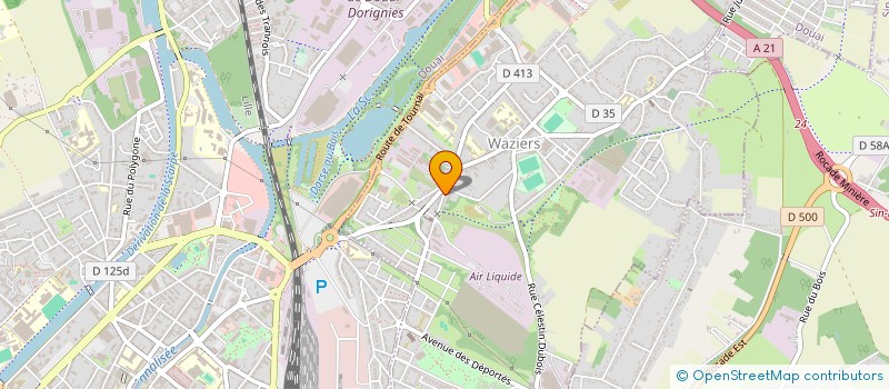 localisation de l'entreprise ETIC CONCEPT à WAZIERS