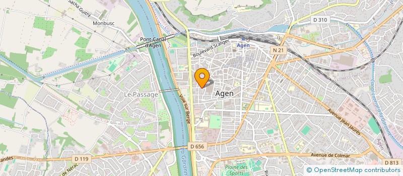 localisation de l'entreprise ETIC CORPORATE à AGEN