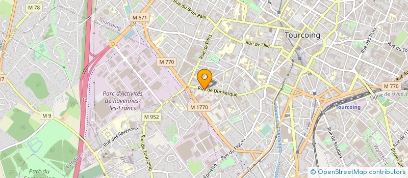localisation de l'entreprise ETIC ENERGIE à TOURCOING