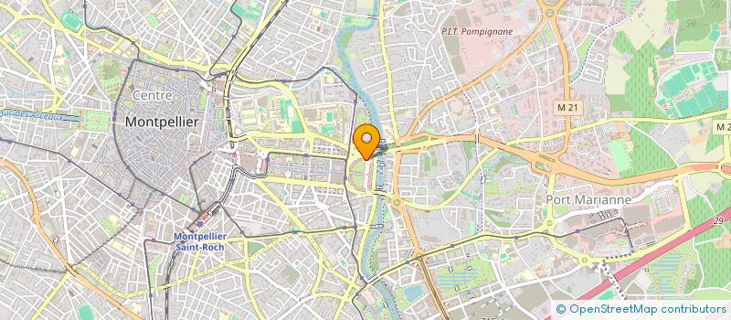 localisation de l'entreprise ETIC MASSAGE à MONTPELLIER