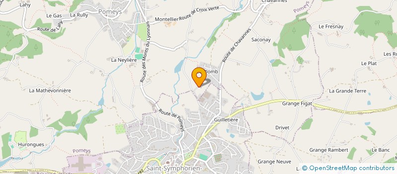 localisation de l'entreprise ETIC'MONTS BIO  POMEYS