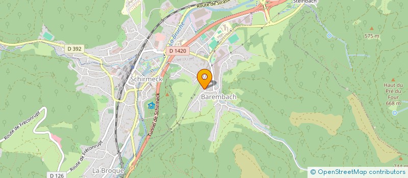localisation de l'entreprise ETIC MUTZIG à BAREMBACH
