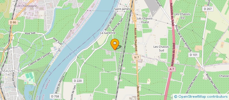 localisation de l'entreprise ETIC OENO CONSEIL  MERCUROL-VEAUNES