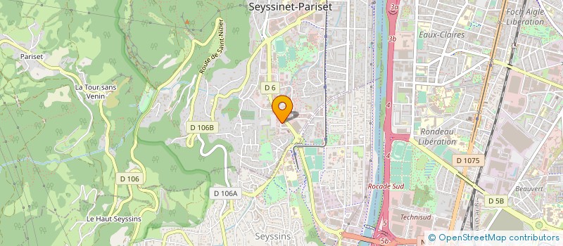 localisation de l'entreprise ETICA EXPERTISE COMPTABLE à SEYSSINET-PARISET