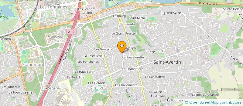 localisation de l'entreprise ETICLOG  SAINT-AVERTIN